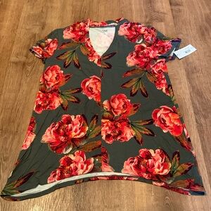 A.N.A Floral Flowy Top